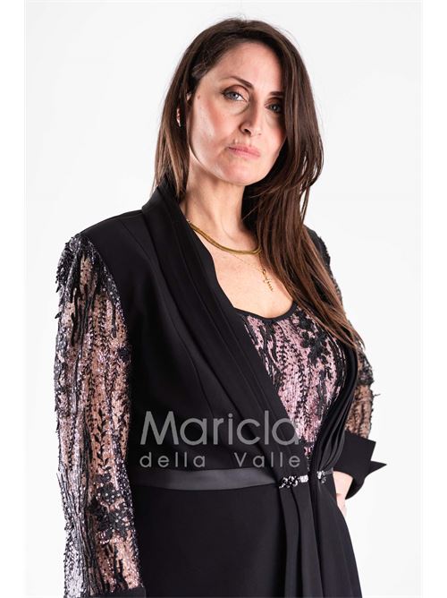 tailleur 3 pz ricamati PAOLA FORTI | PF217NERO